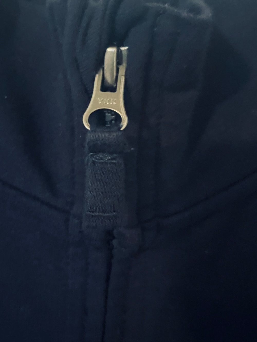 J.Crew Yoga Navy Full Zip Sweatshirt Small Cotton Stretch - Picture 4 of 8